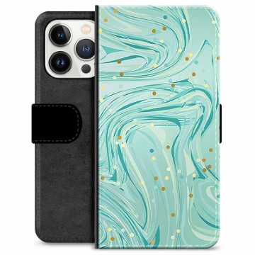 Custodia a Portafoglio Premium per iPhone 13 Pro - Verde Menta