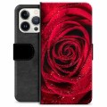 Custodia a Portafoglio Premium per iPhone 13 Pro - Rosa