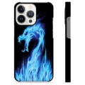 Cover protettiva per iPhone 13 Pro - Drago di fuoco blu