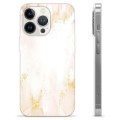 iPhone 13 Pro Custodia TPU - Marmo Perla Dorata