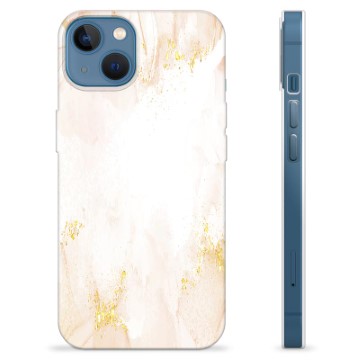 iPhone 13 Custodia TPU - Marmo Perla Dorata