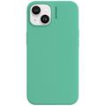 Custodia in silicone iPhone 14 Nudient Base - Verde menta