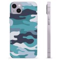 iPhone 14 Plus Custodia TPU - Blu Camo