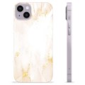 iPhone 14 Plus Custodia TPU - Marmo Perla Dorata