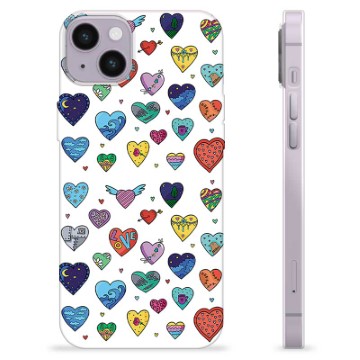 iPhone 14 Plus Custodia TPU - Cuori