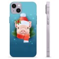 iPhone 14 Plus Custodia TPU - Maialino d'inverno