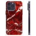 iPhone 14 Pro Max Custodia TPU - Marmo Rosso