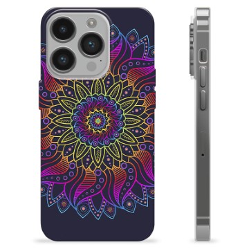 iPhone 14 Pro Custodia TPU - Mandala Colorata