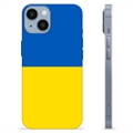 Custodia in TPU per iPhone 14 Bandiera Ucraina - Giallo e azzurro