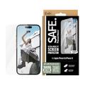 Proteggi schermo in vetro temperato per iPhone 15/16 PanzerGlass Safe Ultra-Wide Fit - 9H - trasparente