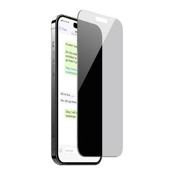 Proteggi schermo in vetro temperato iPhone 15/16 Puro Privacy 9H - Anti-spionaggio