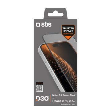 Protezione dello schermo iPhone 15/16 SBS D3O Active Full Cover 