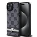 Custodia per iPhone 15 DKNY Checkered Pattern and Stripe