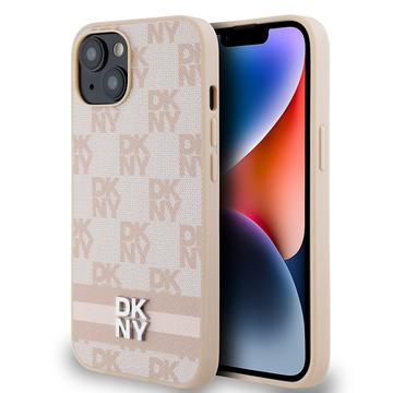 Custodia per iPhone 15 DKNY Checkered Pattern and Stripe