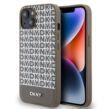 Custodia per iPhone 15 DKNY con motivo a righe in basso - Compatibile con MagSafe