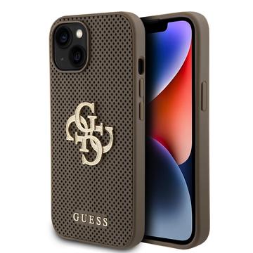 Custodia iPhone 15 Guess Logo Traforato 4G Glitter