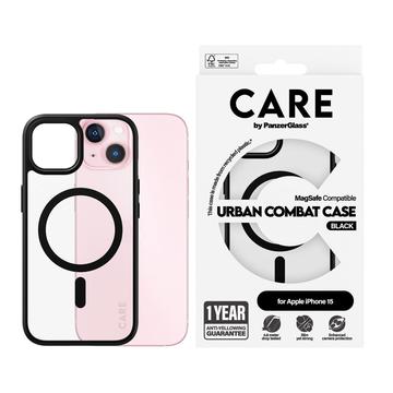 Custodia per iPhone 15 PanzerGlass Care Urban Combat - Compatibile con MagSafe