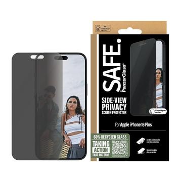 Proteggi schermo in vetro temperato per iPhone 15 Plus/16 Plus PanzerGlass Safe Privacy Ultra-Wide Fit - 9H