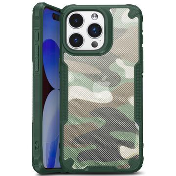 Custodia Ibrida Anti-Shock per iPhone 15 Plus - Camouflage