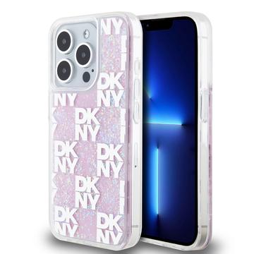 Custodia per iPhone 15 Pro DKNY Liquid Glitter Checkered Pattern