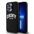 Custodia per iPhone 15 Pro DKNY Liquid Silicone Arch Logo - Compatibile con MagSafe - Nero