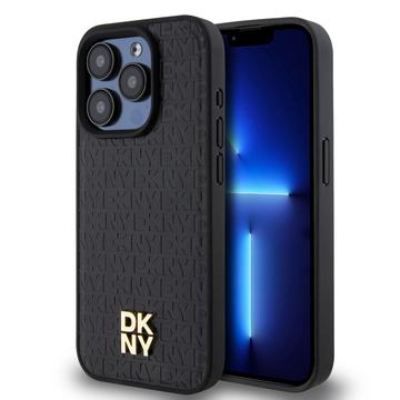 Custodia iPhone 15 Pro DKNY Repeat Pattern Stack Logo - Compatibile con MagSafe