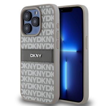 Custodia iPhone 15 Pro DKNY Repeat Pattern Tonal Stripe