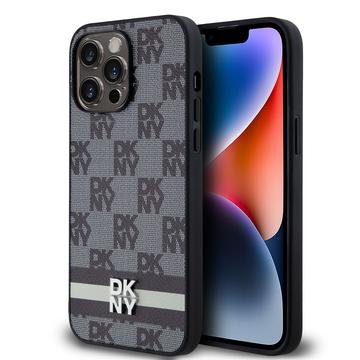 Custodia per iPhone 15 Pro Max DKNY Motivo a scacchi e strisce