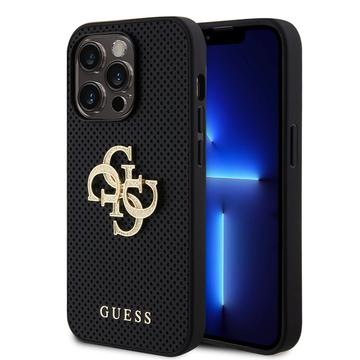 Custodia iPhone 15 Pro Max Guess Logo traforato 4G Glitter