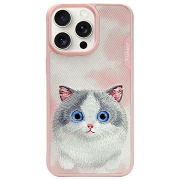 Custodia per gatti iPhone 15 Pro Max Nimmy Friends Big Eyed Pet 2.0