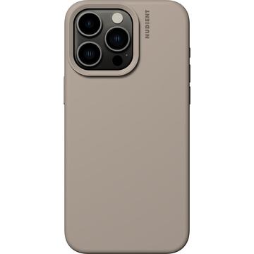 Custodia in Silicone Nudient Base per iPhone 15 Pro Max - Beige