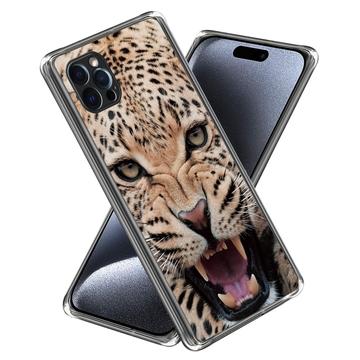 Custodia in TPU Stylish Ultra Sottile per iPhone 15 Pro Max - Leopardo