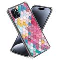 Custodia in TPU Stylish Ultra Sottile per iPhone 15 Pro Max - Rombo Arcobaleno