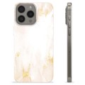 iPhone 15 Pro Max Custodia TPU - Marmo Perla Dorata