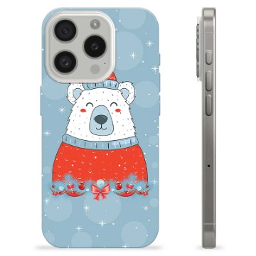 iPhone 15 Pro Custodia TPU - Orso di Natale