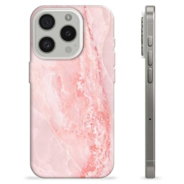 iPhone 15 Pro Custodia TPU - Marmo Rosa