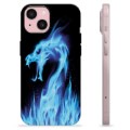 iPhone 15 Custodia TPU - Drago di Fuoco Blu