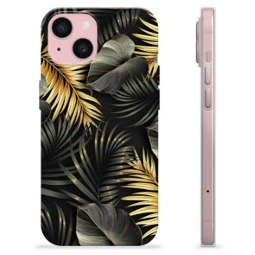 iPhone 15 Custodia TPU - Foglie Dorate