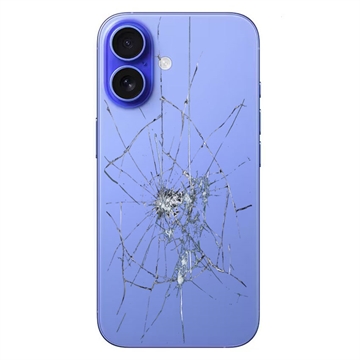 Riparazione della cover posteriore di iPhone 16 - Solo vetro - Ultramarine