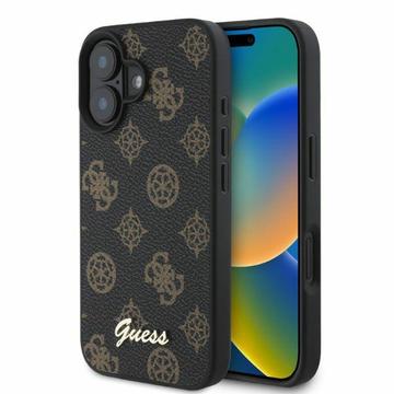 Custodia iPhone 16 Guess Peony Script - Compatibile con MagSafe