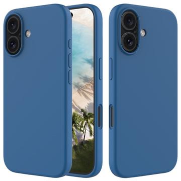 Custodia in Silicone Liquido per iPhone 16 - Blu