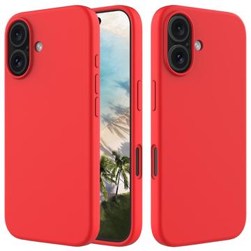 Custodia in Silicone Liquido per iPhone 16 - Rossa