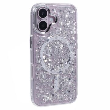 Custodia epossidica Glitter Sequin compatibile con MagSafe per iPhone 16