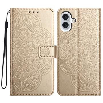 Custodia a portafoglio per iPhone 16 serie Mandala