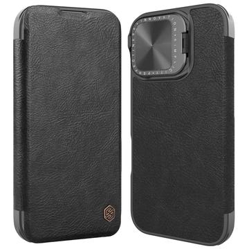 Custodia iPhone 16 Nillkin Qin Prop Flip - Nera