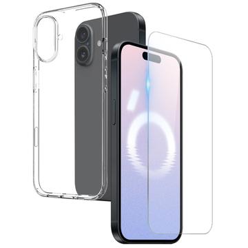 Set di Protezione Northjo 2-in-1 per iPhone 16 - Chiaro