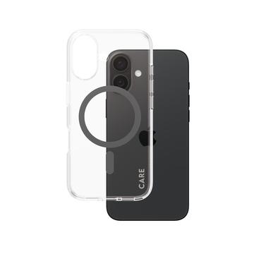 Custodia per iPhone 16 PanzerGlass Care Transparent Urban Combat - Compatibile con MagSafe - Nero