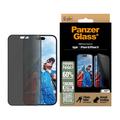 Proteggi Schermo PanzerGlass Ultra-Wide Fit Privacy EasyAligner per iPhone 16/15 - Bordo Nero