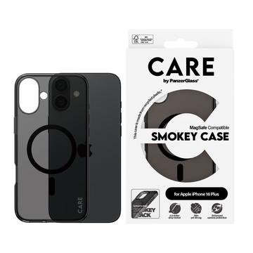 Custodia per iPhone 16 Plus PanzerGlass Care Smokey Urban Combat - Compatibile con MagSafe - Nero