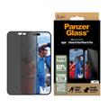 Proteggi Schermo PanzerGlass Ultra-Wide Fit Privacy EasyAligner per iPhone 16 Plus/15 Plus - Bordo Nero